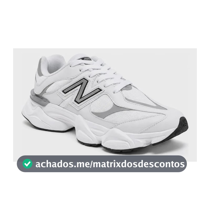 Tênis New Academia Novsese Caminhada Balance Promocional Branco E Cinza Geométrico 38 Br
