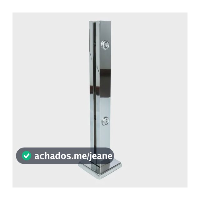 Kit 10 Colunas Torre Em Inox 40cm 2 Furos Guarda Corpo