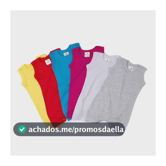 Macacão Infantil Bebê 100% Algodão Menino/menina - Kit Com 8