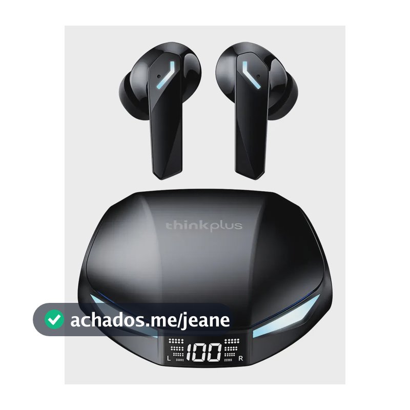 Fone De Ouvido Tws Lenovo Thinkplus Xt53 Preto Bluetooth Preto