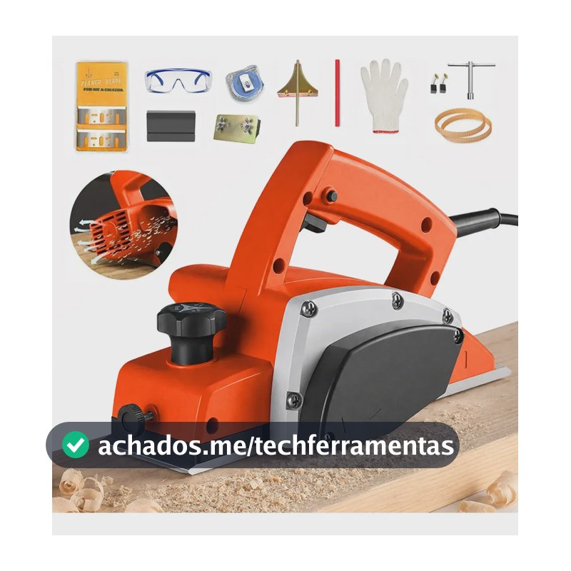 Plaina Elétrica Marcenaria Profissionalm, Plaina Elétrica 700w,82mm Para Madeira