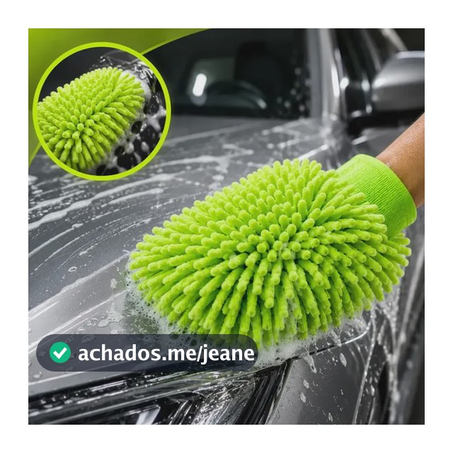 Luva Microfibra Automotivo Anti Riscos Cor Verde Claro