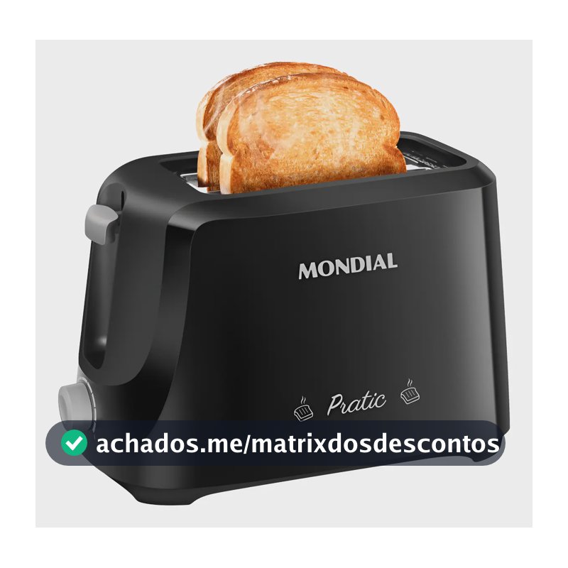 Tostador de Pães Pratic, Mondial, 700W - T-18
