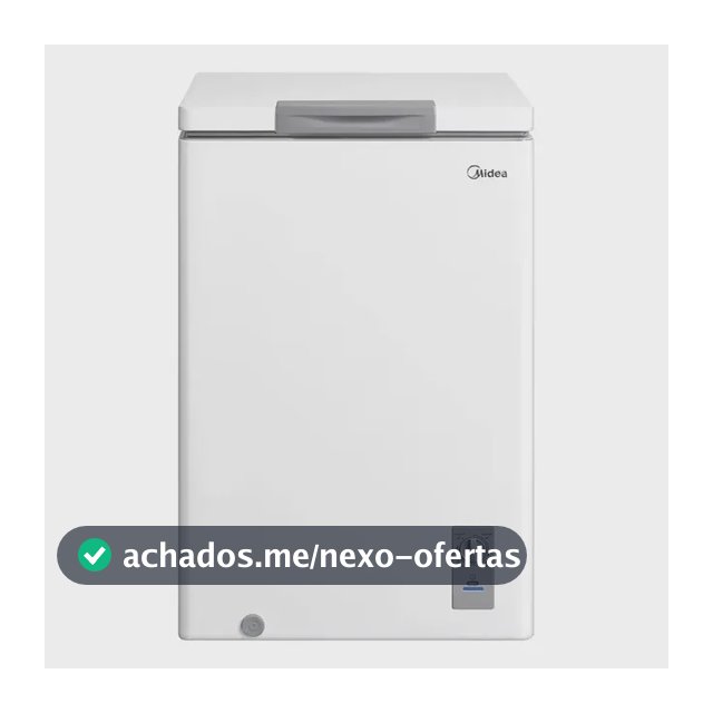 Freezer Horizontal 100l Inverter Bivolt Branco Midea Branco MDRC151FZD013