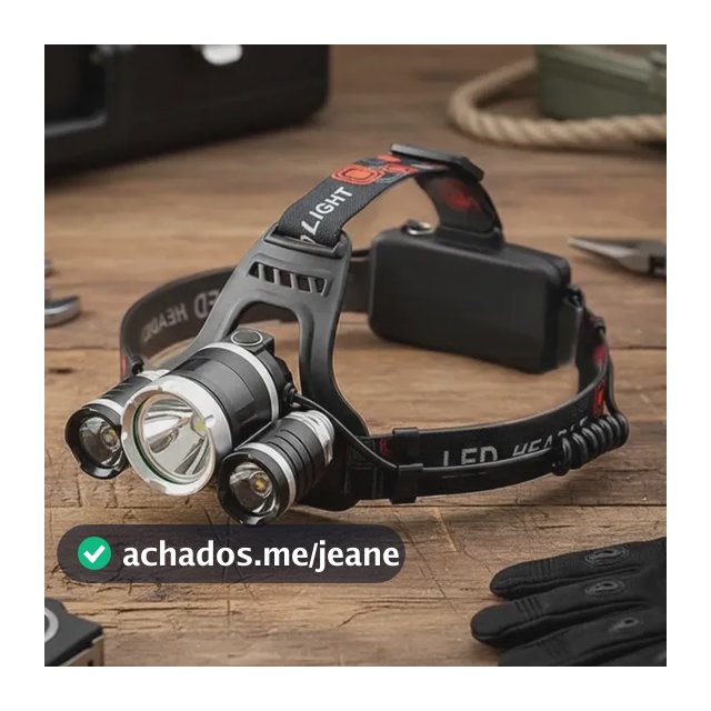 Lanterna Cabeça Recarregável 3 LED Luz Branca 4 Modos Ajustável Camping Trilha Corrida Trabalho Mãos Livres Bateria Recarregável Cabo Incluso Pro Power
