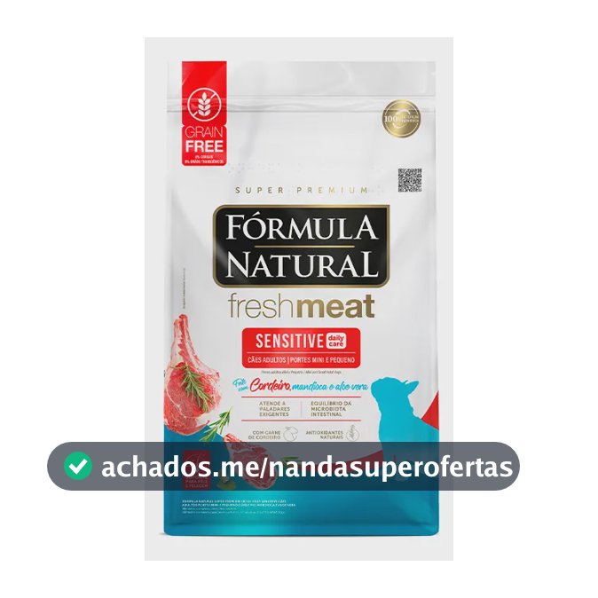 Ração Fresh Meat Sensitive Cão Adulto Pequeno Cordeiro 10kg