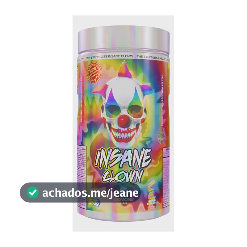 Pré Treino Insane Clown 350g Sabor Suor Strips Demons Lab Sour Strips