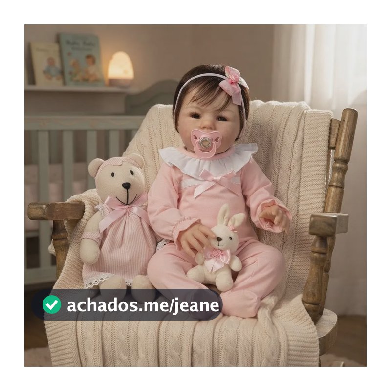 Bebê Reborn Realista Fio A Fio 100% Silicone Banho Manuzinha
