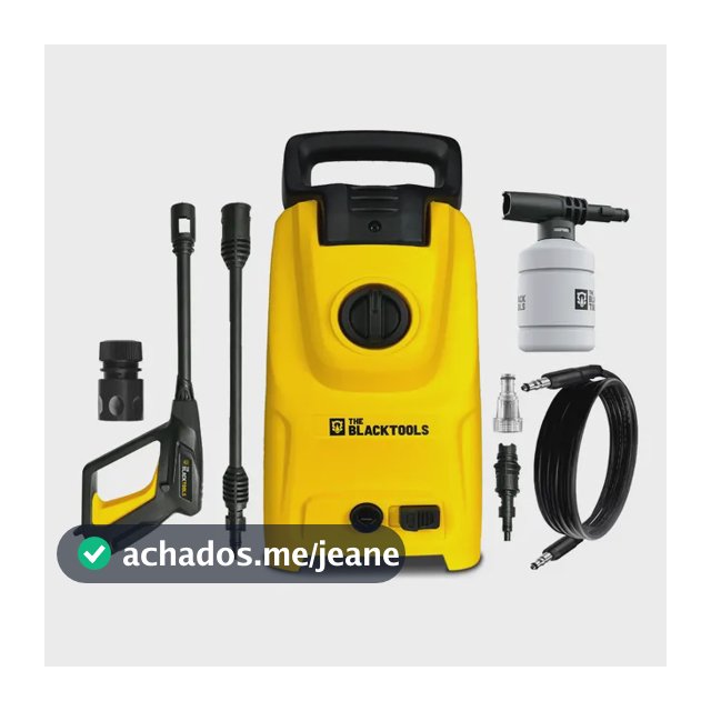 Lavadora De Alta Pressão The Black Tools Tblv150 Compacta 1500psi 1400w Cor Amarelo