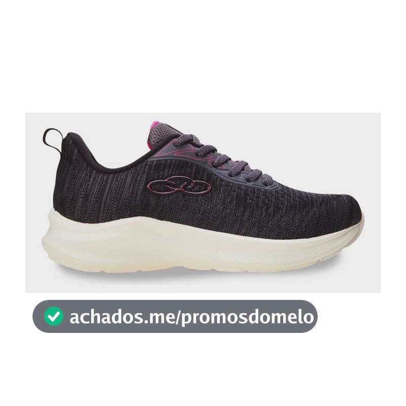 Tênis Feminino Nyx Olympikus Cinza Liso 38