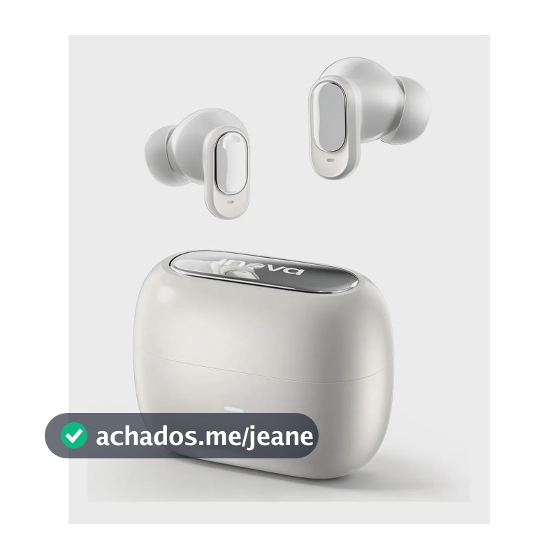 Fone De Ouvido Bluetooth 6.0 Sem Fio Tws In-ear Com Cancelamento de Ruído Ipx 5 Moda Branco