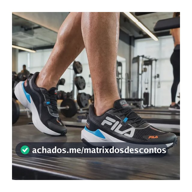 Tênis Fila Recovery Masculino Running Esportivo Lançamento