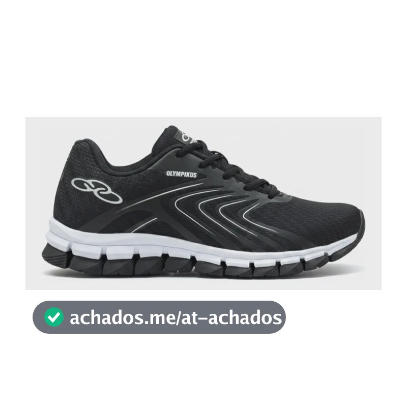 Tenis Masculino Esportivo Olimpic Academia Caminhada Promoçã Preto/branco 40 Br