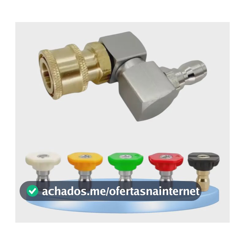 Acoplador Giratorio 360 Lavadora De Alta Pressão + 5 Bicos