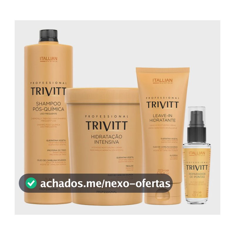 Trivitt Shampoo 1l+ Mascara 1kg+leave-in + Reparador