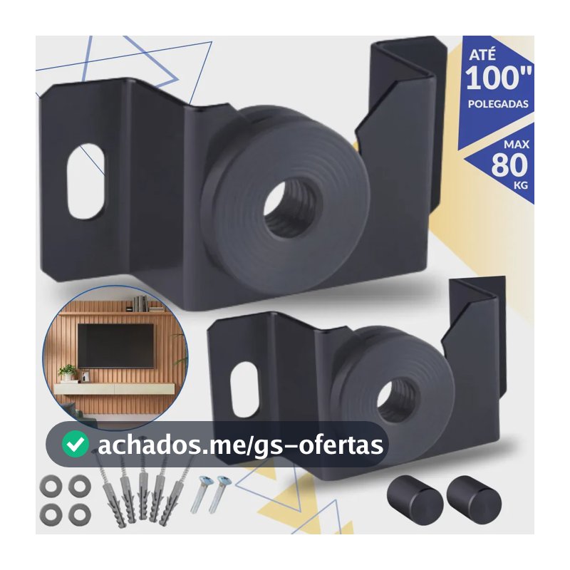 Suporte TV Fixo Universal 10" a 100" Polegadas Forte Para Todas as Marcas