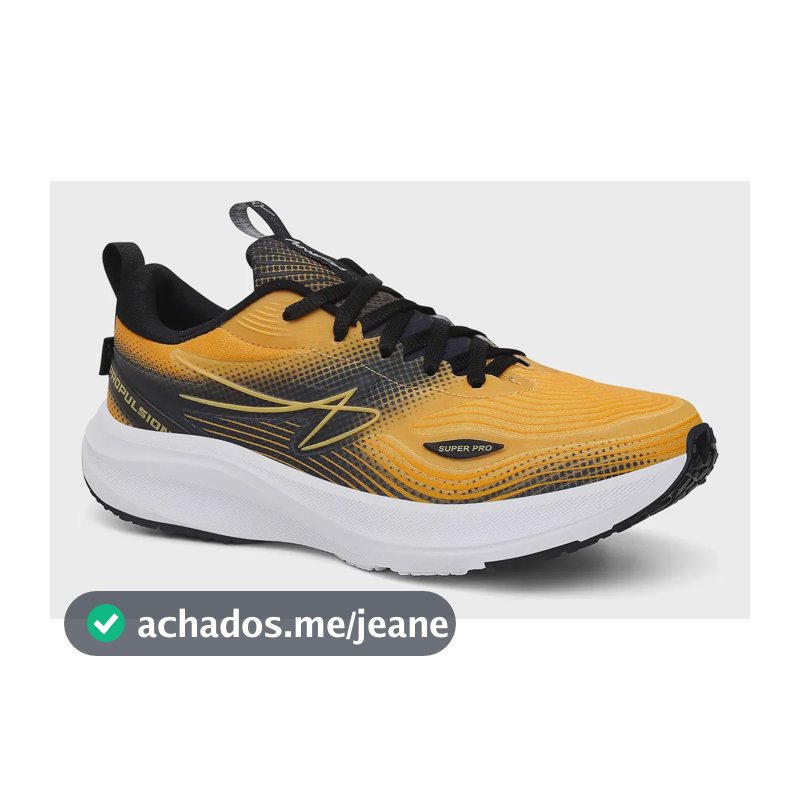 Tênis Masculino Propulsion Advanced Running Corrida Treino Amarelo 40 Br