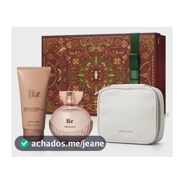 Kit Presente Liz Tradicional Natal O Boticário (3 itens)