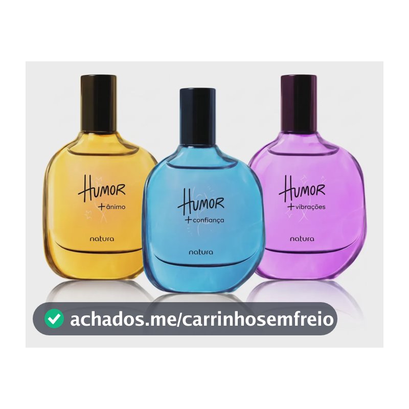Kit Natura Humor Mood Boosters: Colônia Vibrações 25ml + Confiança 25ml + Ânimo 25ml (layering/sobreposições))