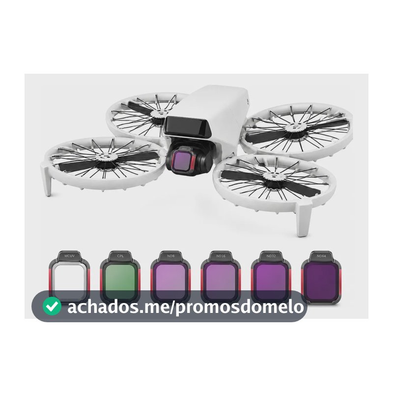Kit 6 Filtros Mcuv Lente Camera Drone Dji Flip E Lito X1