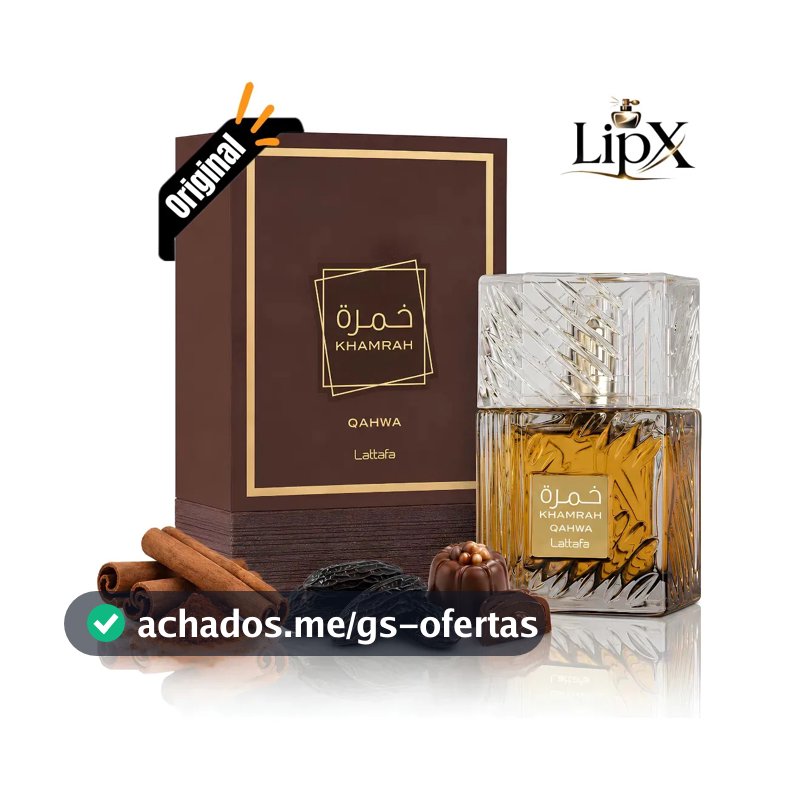 Perfume Arabe Khamrah Qahwa Unissex 100ML Com Nf