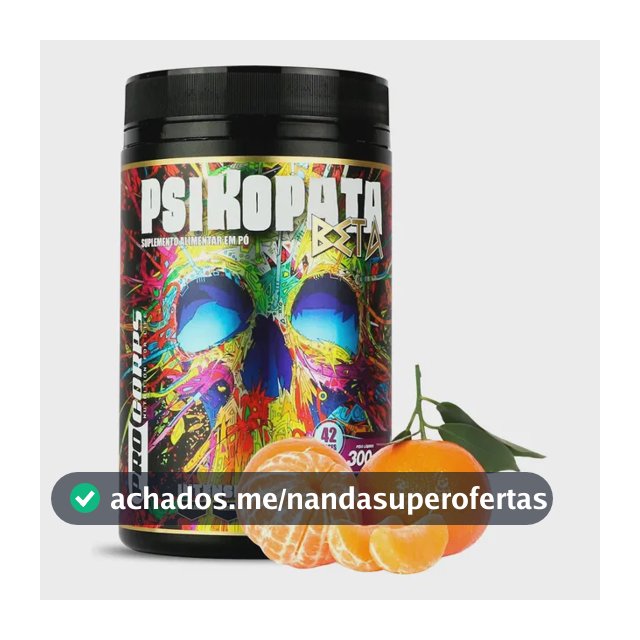 Pré Treino Pro Corps 300g Tangerina Alta Energia Foco Cafeína Beta Alanina Performance Treino