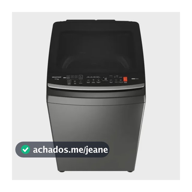 Máquina de Lavar Brastemp 17Kg Cinza Platinum - BW17LTA