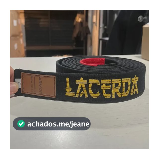 Faixa Jiu Jitsu Premium Armor Personalizada Reforçada Cor Preto Tamanho A4
