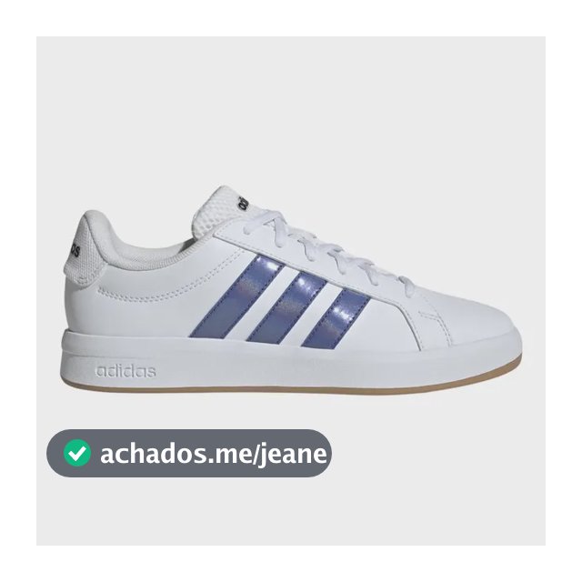 Tênis Feminino Grand Court Base 3.0 adidas Branco Liso 39 Br