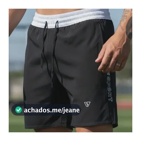 Bermuda Short Com Elastano Masculino Verão Academia Treino