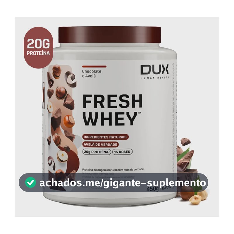 DUX HUMAN HEALTH Fresh Whey Chocolate e Avelã 450g