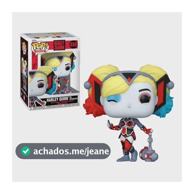 Boneco Funko Pop Dc Harley Quinn Arlequina Apokolips #450