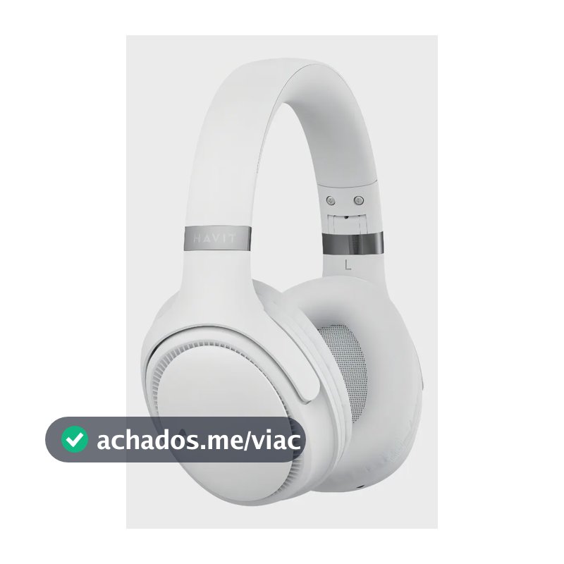 Heaphone Havit H630bt Bluetooth 5.3 On-ear 3d 55h Cor Bege
