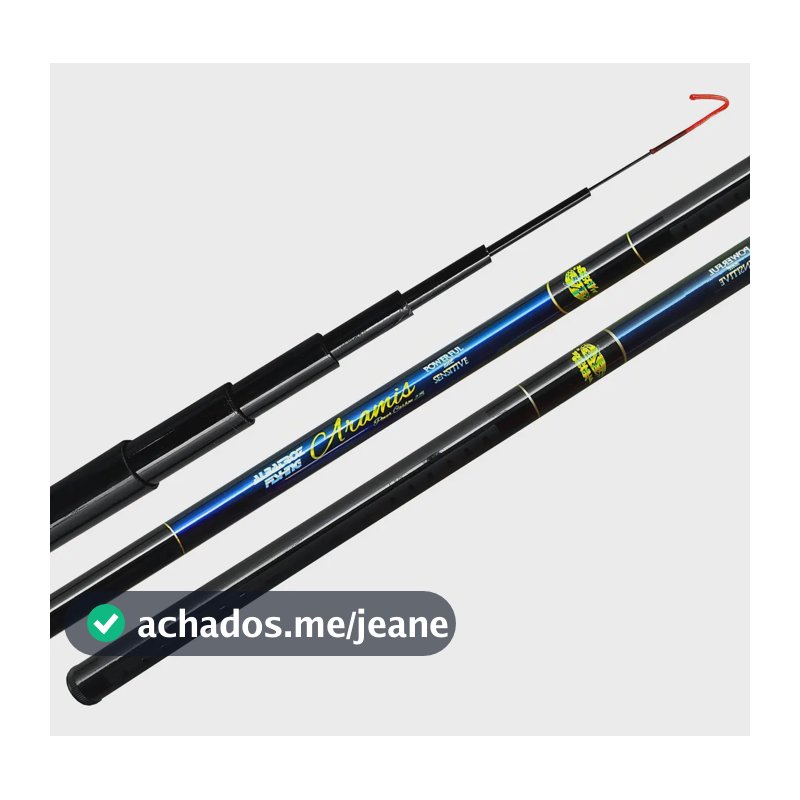 Vara de Pesca Telescópica Aramis 5m Albatroz Fishing Fibra de Carbono