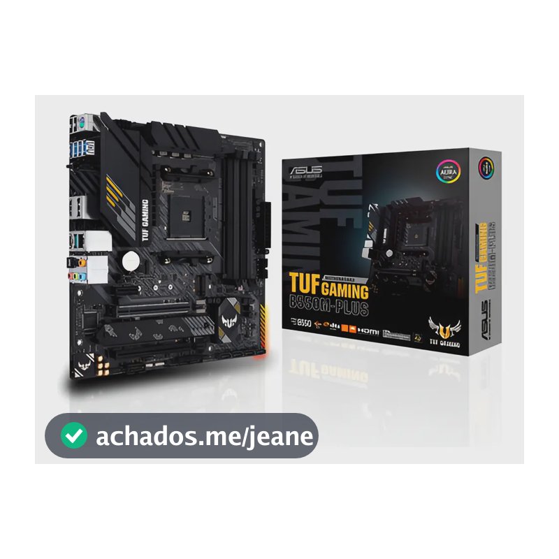 Placa Mãe Asus Tuf Gaming B550m Plus B550 Amd Am4 Matx Ddr4 Preto