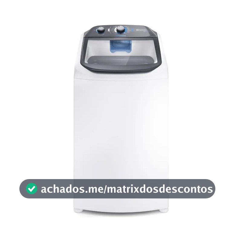 Máquina de Lavar Electrolux 13kg Cesto Inox LDA13 Branco