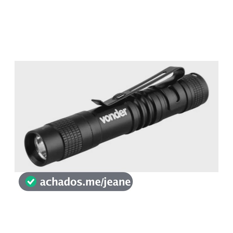 Lanterna Tipo Caneta Mini Led Xpe Vonder Branco Preto