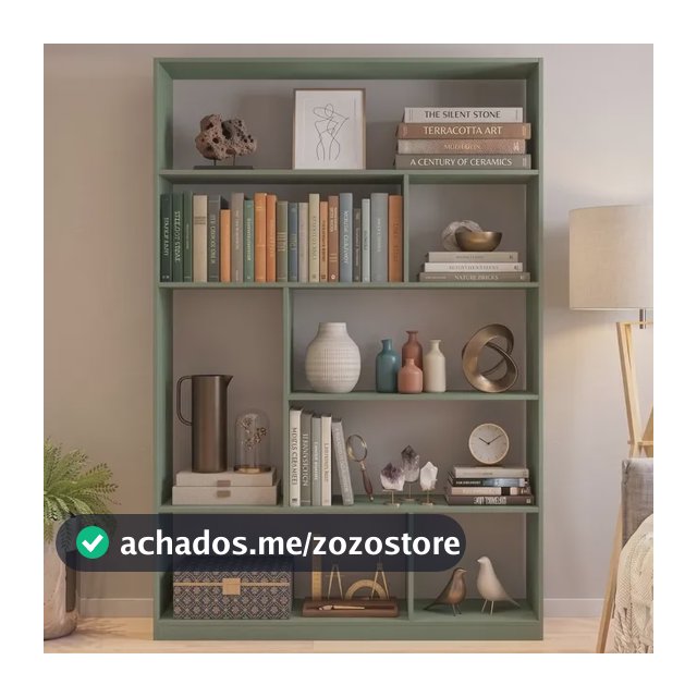Estante De Livros 120cmx180cm 4 Prateleiras Seattle Wt
