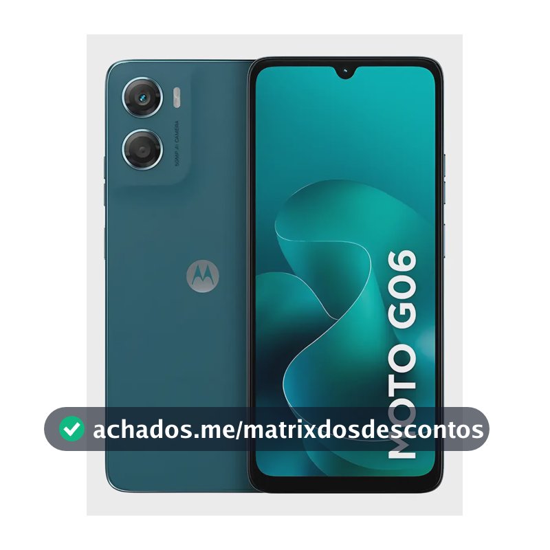 Smartphone Motorola Moto G06 4g 6.9pol 128gb 4gb Câmera 50mp Azul