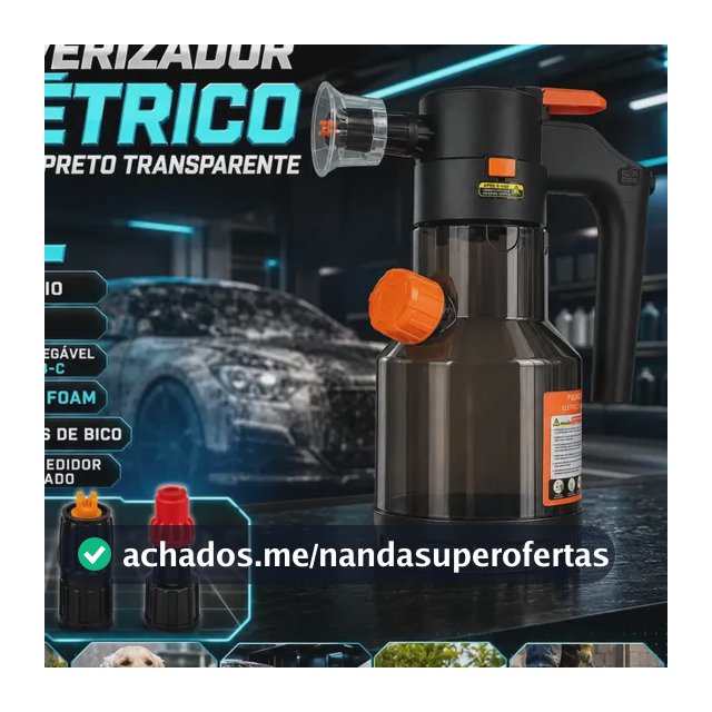 Pulverizador Elétrico Snow Foam Lumi de 2 Litros para Lavagem Automotiva e Limpeza