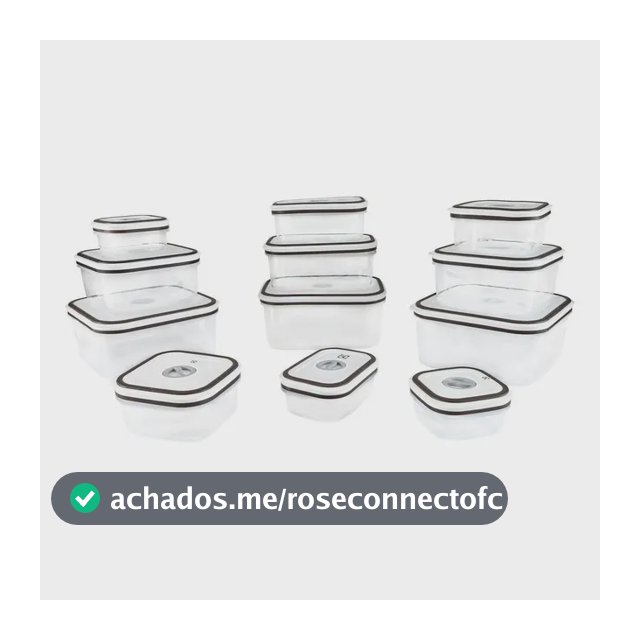 Jogo De Potes De Plástico Herméticos Electrolux Cinza