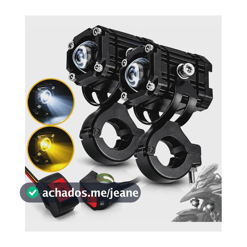 Par Farol Milha Auxiliar Neblina F010 Moto Nxr 160 Bros 2024 Ambos Lados