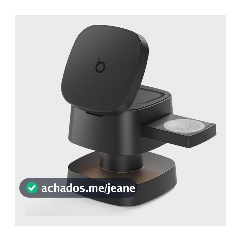 Carregador 4em1 Sem Fio Stands Luz MagnéticaCarregador Indução Dock Magsafe iPhone, AirPods,Xiaomi,Watch, iPhone17 Basike Estação De Carregamento Portátil Com Luz Noturna,carregador motorola