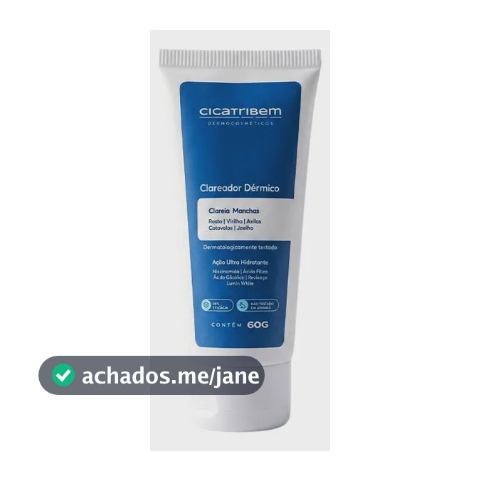 Creme Clareador para Axilas Virilha 60g