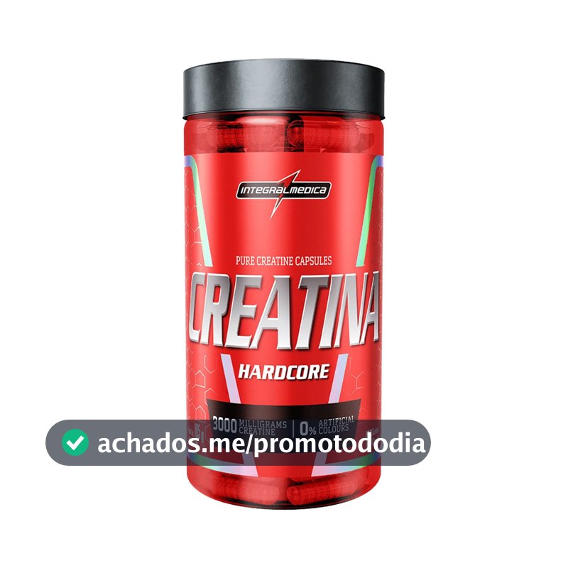 Creatina Integralmédica Hardcore em cápsula Sem sabor x 105g de 120 un
