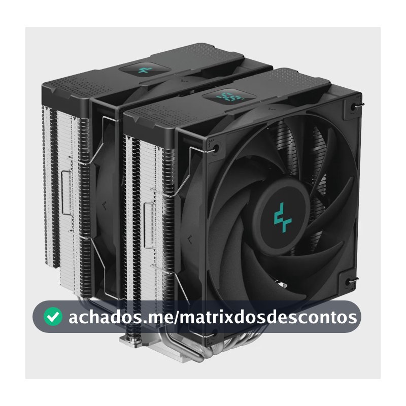 Air Cooler Ag620 Digital Com Monitoramento Deepcool Preto