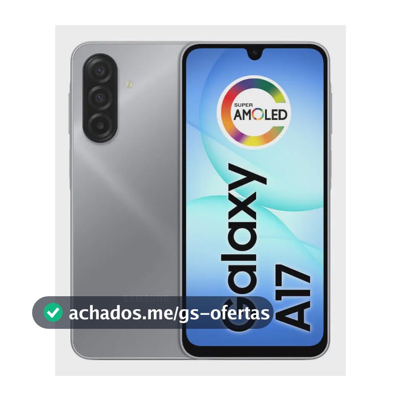 Celular Samsung Galaxy A17 Com Ia, 128gb, 4gb Ram, Câm De 50mp, Tela De 6.7, Nfc, Ip54 - Cinza