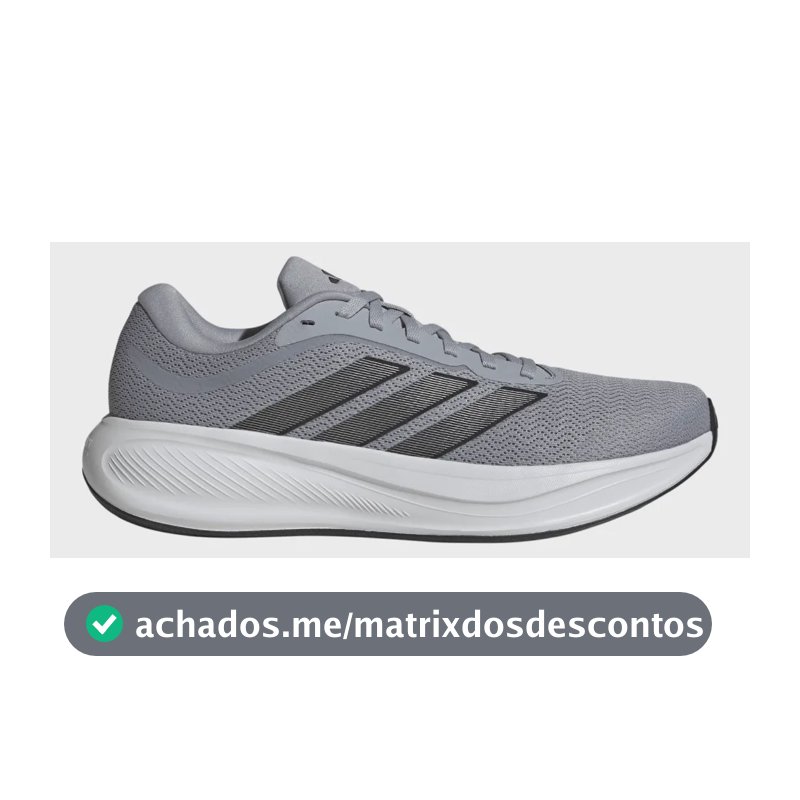Tênis Masculino Response Runner 2 adidas Cinza Liso 40 Br