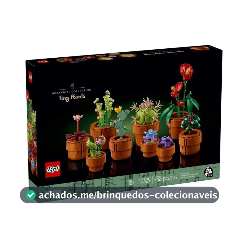 Lego Botanical Collection 10329 Plantinhas - Quantidade de peças 758