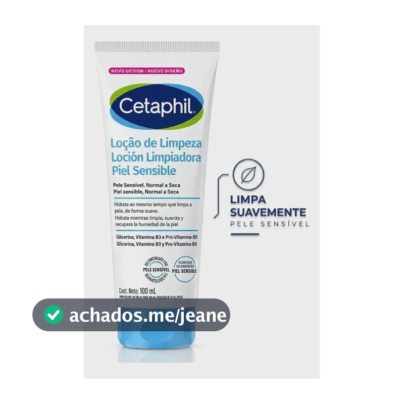 Loção De Limpeza Cetaphil 100ml Pele Seca E Sensível